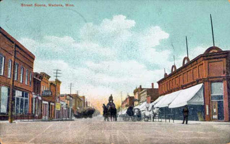 Street Scene, Wadena Minnesota, 1909