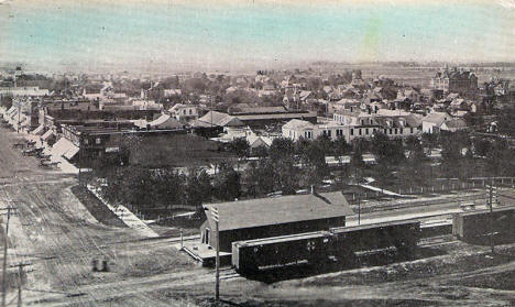 Birds Eye View, Wadena Minnesota, 1900's