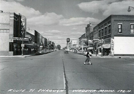 Route 71 through Wadena Wadena Minnesota, 1959