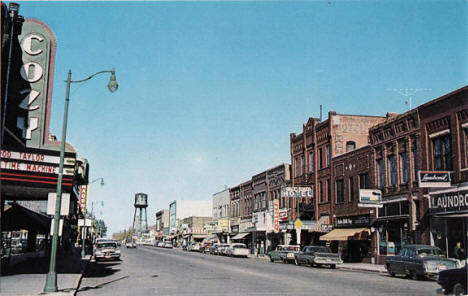 Street scene, Wadena Minnesota, 1960