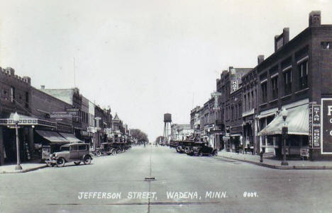 Jefferson Street, Wadena Minnesota, 1920's?
