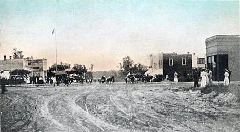 Main Street, Wahkon Minnesota, 1912