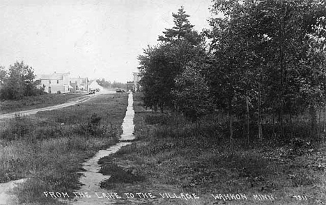 From the lake to the village, Wahkon Minnesota, 1925