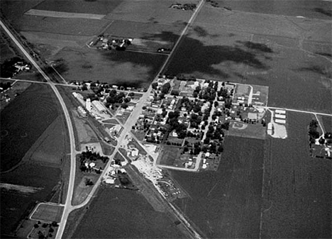 Aerial view, Waldorf Minnesota, 1974