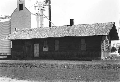 Waldorf depot, South end of Main Street, Waldorf Minnesota, 1982