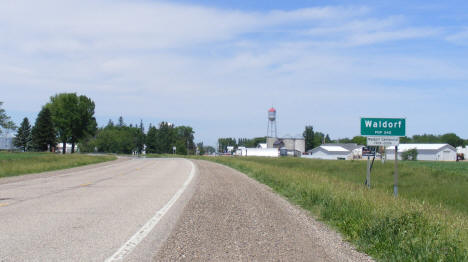 Entering Waldorf on State highway 83, 2010