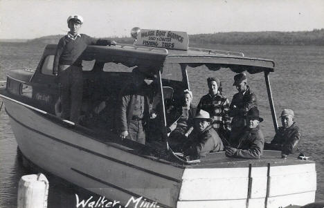 Walker Boat Service, Walker Minnesota, 1940's