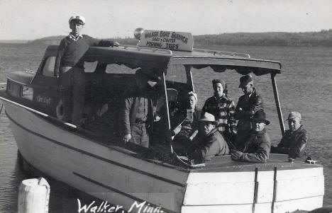 Walker Boat Service, Walker Minnesota, 1940's