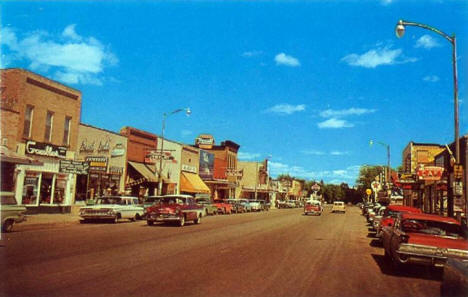 Street scene, Walker Minnesota, 1950's