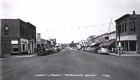 Main Street, Walker Minnesota, 1950