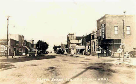 Street scene, Walker Minnesota, 1930's?