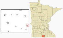 Location of Walters, Minnesota