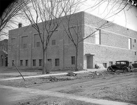 Gymnasium and school addition at Wanamingo Minnesota, 1940