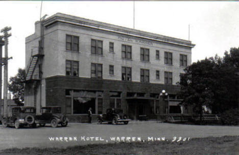 Warren Hotel, Warren Minnesota, 1930's