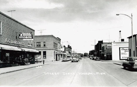 Street Scene, Warren Minnesota, 1960's