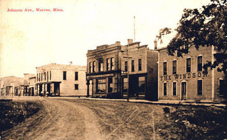 Johnson Avenue, Warren Minnesota, 1915