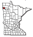 Location of Warren MN