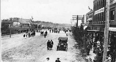 Main Street, Warroad Minnesota, 1910