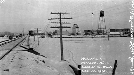 Warroad Minnesota waterfront, 1918