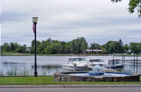 Fountain and River, Warroad Minnesota, 2009