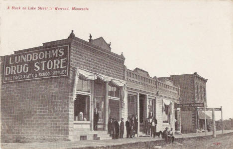 A Block on Lake Street, Warroad Minnesota, 1908