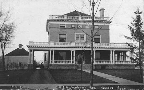 W.J. Aughenbaugh residence, Waseca Minnesota, 1908