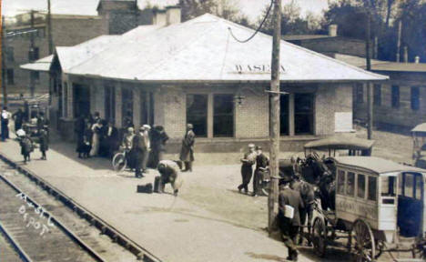Railroad Depot, Waseca Minnesota, 1914