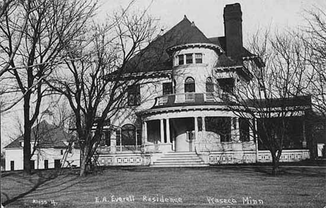 E.A. Everett residence, Waseca Minnesota, 1908