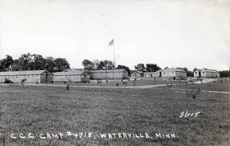 Civilian Conservation Corps Company 4715, Waterville Minnesota, 1937