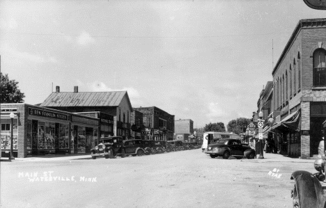 Main Street, Waterville Minnesota, 1940's
