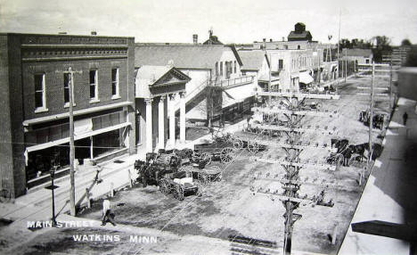 Main Street, Watkins Minnesota, 1910