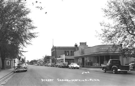 Street Scene, Watkins Minnesota, 1959