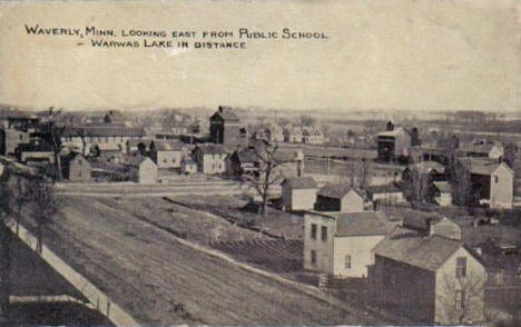 Birds eye view, Waverly Minnesota, 1917