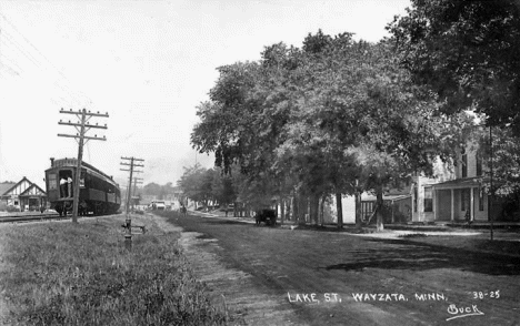 Lake Street, Wayzata Minnesota, 1920's