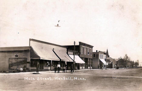 Main Street, Wendell Minnesota, 1910's?