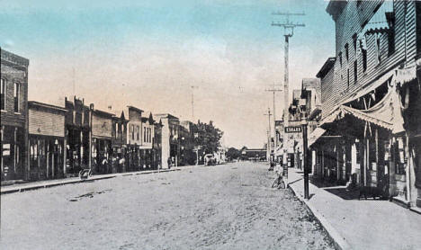 Street scene, Wheaton Minnesota, 1910