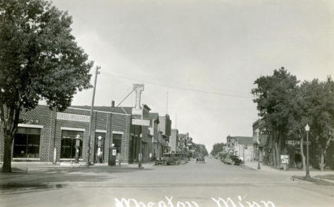 Street scene, Wheaton Minnesota, 1930's