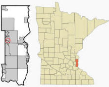 Location of Willernie, Minnesota