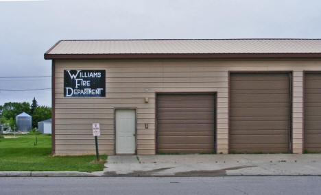 Williams Fire Department, Williams Minnesota, 2009