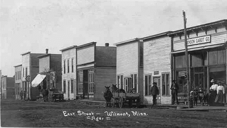 East Street, Wilmont Minnesota, 1908
