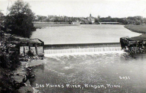 Des Moines River, Windom Minnesota, 1930's