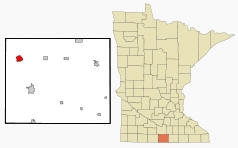 Location of Winnebago, Minnesota