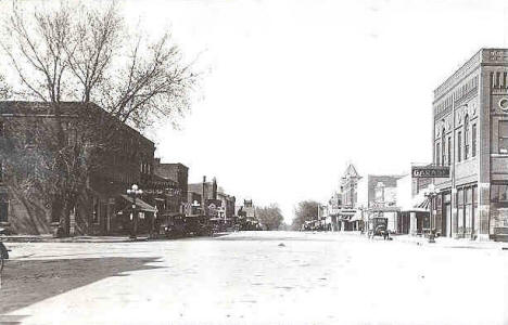 Street scene, Winnebago Minnesota, 1910's
