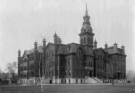 State Normal School, Front and east view of the building, Winona Minnesota, 1900