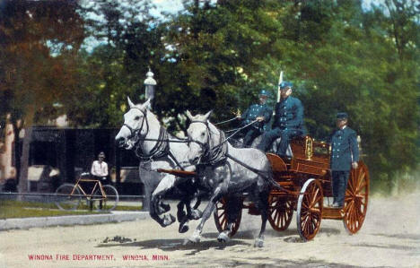 Winona Fire Department, Winona Minnesota, 1910