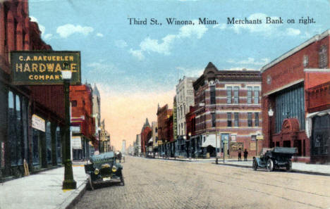 Third Street, Winona Minnesota, 1910's