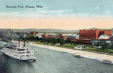 Riverside Park, Winona Minnesota, 1914