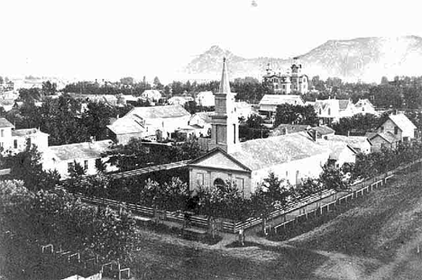 Winona looking southwest, 1870
