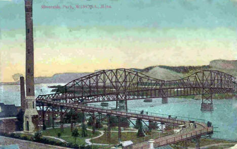 Riverside Park, Winona Minnesota, 1909