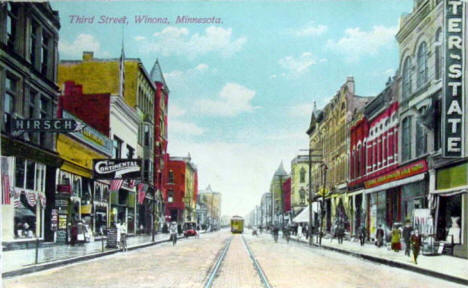 Third Street, Winona Minnesota, 1910's